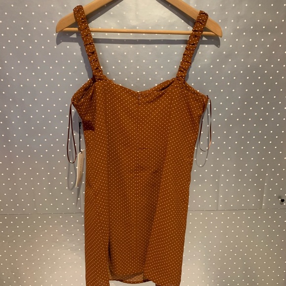 1 left!!! Cotton Candy LA Poka Dot Slip Dress - Picture 3 of 7